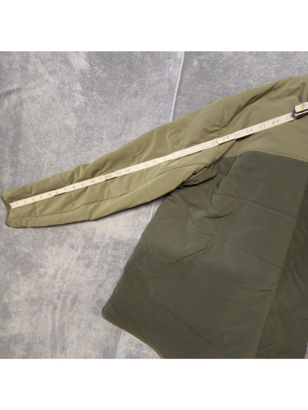 Patagonia Mens Pack In Jacket Large Olive Tan Full Zip - Picture 9 of 12